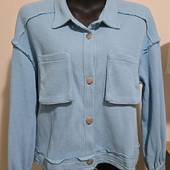 Timing Waffle Knit Jacket NWT - Picture 3 of 7